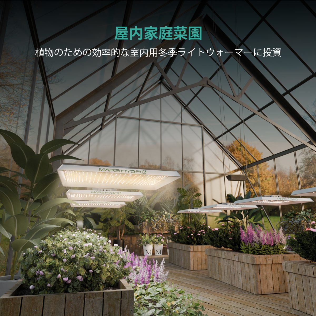 Mars Hydro TSW 2000　２台セット　多肉植物ライト TSW 2000 Reflector Full Spectrum Led Grow Lights - Mars