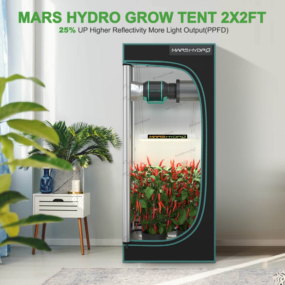 Mars Hydro 70×70×160cm 植物育成 グロウテント - インテリア小物