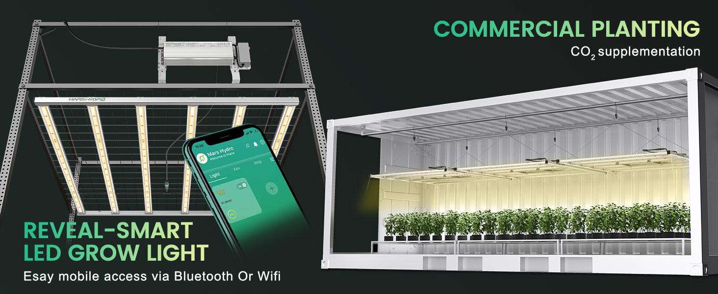 8mars hydro fc-e6500 smart led grow light commercial cultivation lighting