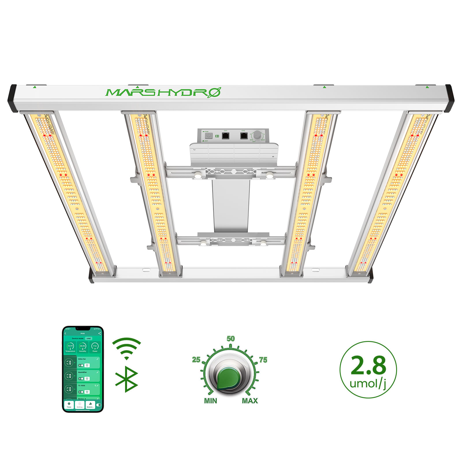 Mars Hydro FC-E 3000（範囲100×100CM / 300W）スマート LED 植物育成ライト