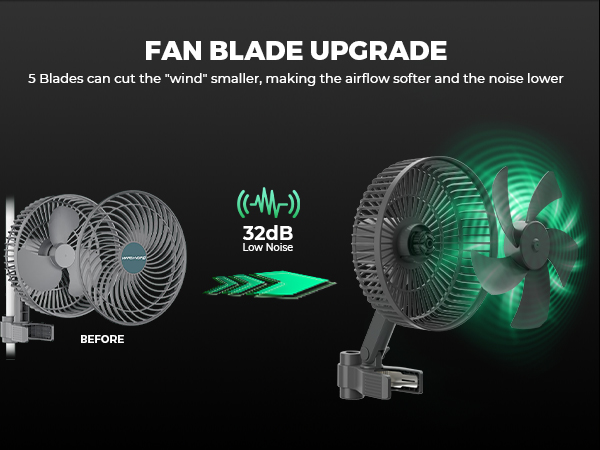 Grow Tent Clip Fan Oscillating Fan - Mars Hydro JP