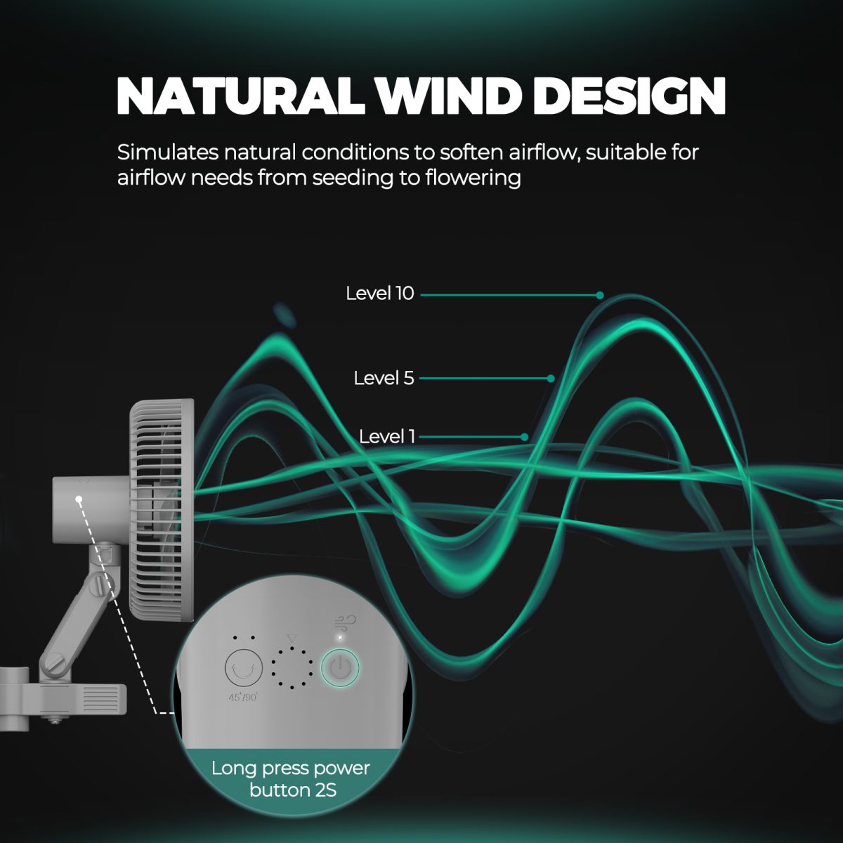 Grow Tent Clip Fan Oscillating Fan - Mars Hydro JP