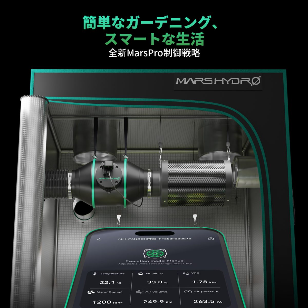 iFresh 6 インチ スマート換気キッ - Mars Hydro JP