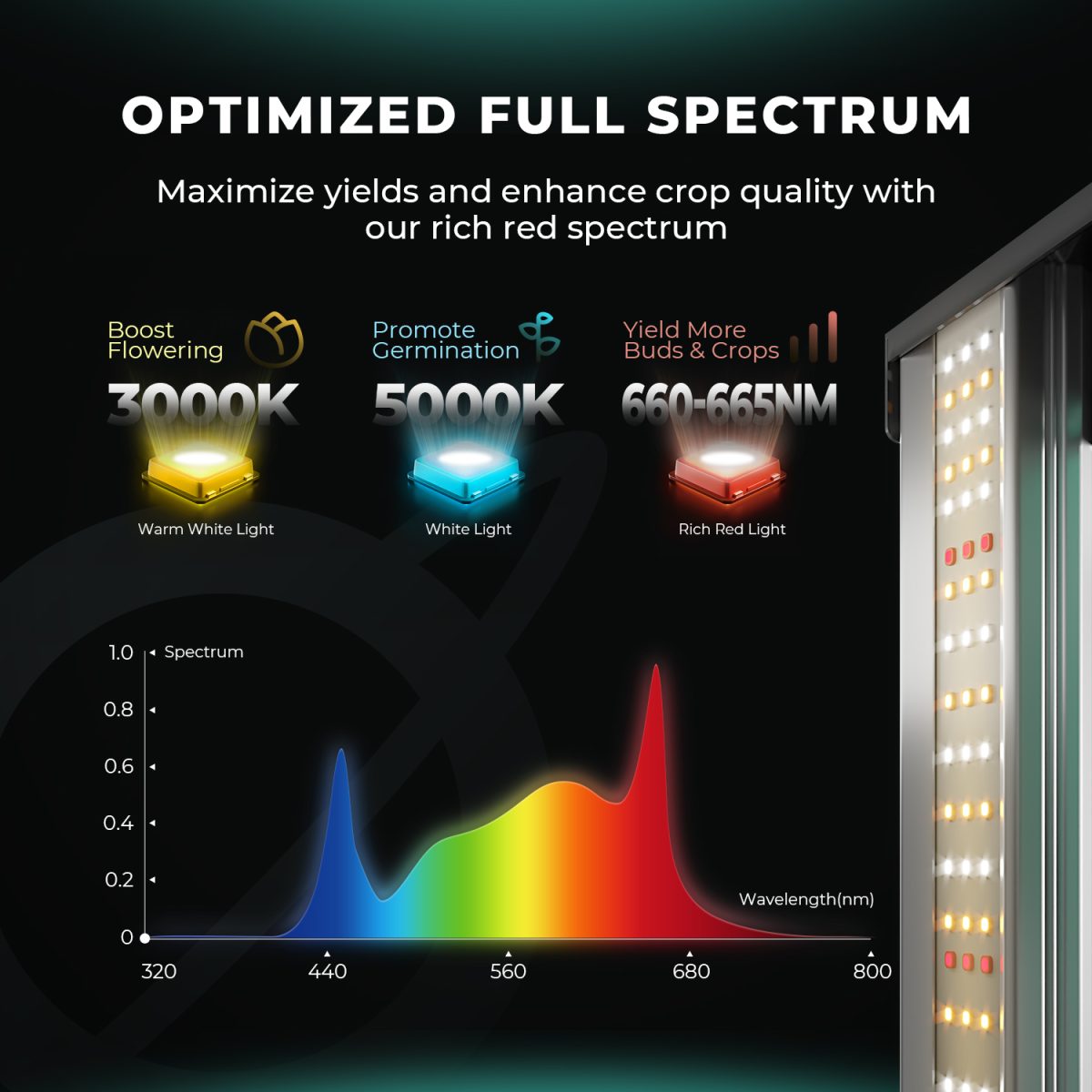 Samsung LM301H 240w いやらしく 植物育成特化ライト