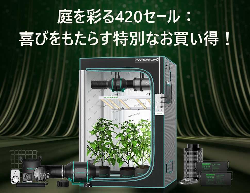 庭を彩る420セール：喜びをもたらす特別なお買い得！ - Mars Hydro JP